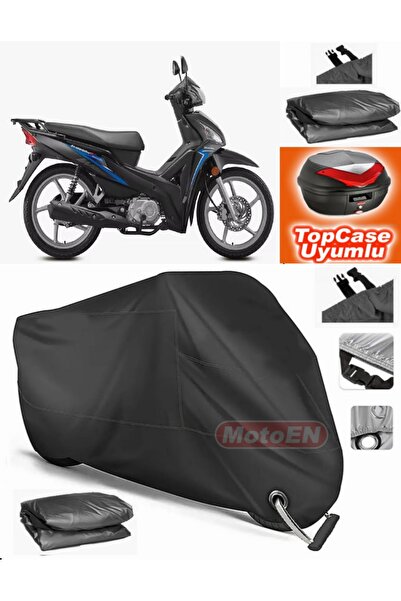 MotoEN Black Lock Compatible Steel Motor Xgj 100-7 Tarpaulin Topcase Rear Cas...