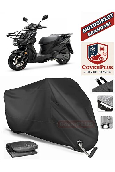 MotoEN Black Lock Compatible Sym Xpro Ii 125 Motor Tarpaulin Motorcycle Tarpa...