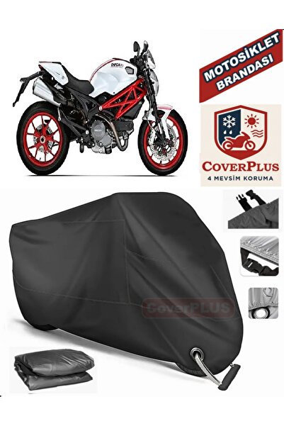 MotoEN Black Lock Compatible Ducati Monster 796 Motor Tarpaulin Motorcycle Ta...