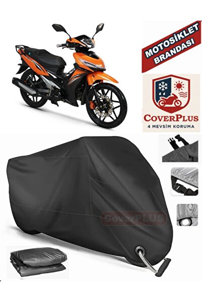 MotoEN Black Lock Compatible Rks Easy Pro 50 Motor Tarpaulin Motorcycle Tarpa...