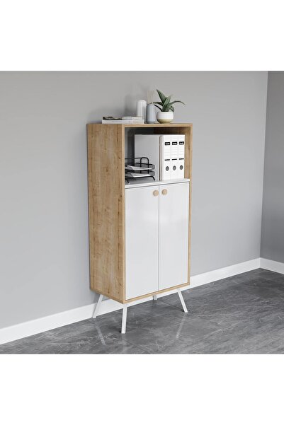 lagomood Rasha Ofis Dolabı Beyaz Meşe