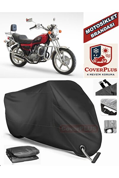MotoEN Black Lock Compatible Asia Ultra 150 Motor Tarpaulin Motorcycle Tarpau...