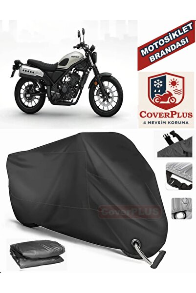 MotoEN Black Lock Compatible Honda Cl 250 Motor Tarpaulin Motorcycle Tarpauli...