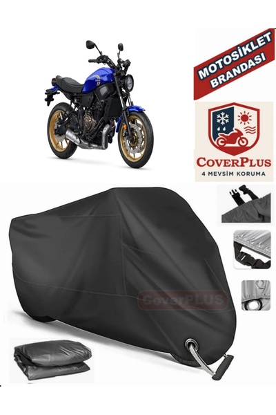 MotoEN Black Lock Compatible Yamaha Xsr 700 Motor Tarpaulin Motorcycle Tarpau...