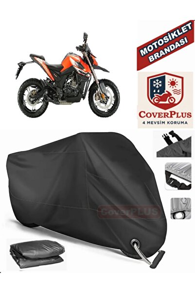 MotoEN Black Lock Compatible Zontes 155 U Motor Tarpaulin Motorcycle Tarpauli...