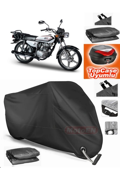 MotoEN Black Lock Compatible Motoran Mtr 100 Tarpaulin Topcase Rear Bag Compa...