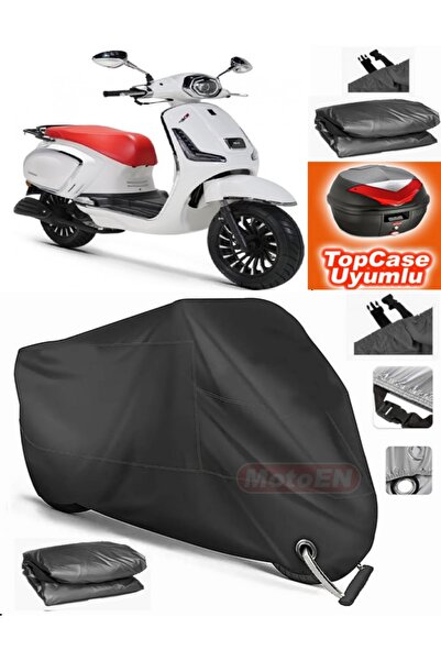 MotoEN قفل أسود متوافق مع Rks أزرق داكن 50 قماش القنب Topcase الخلفي حقيبة مت...