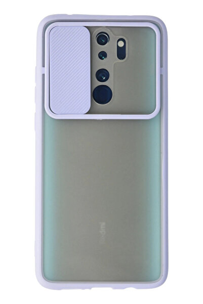 NewFace حافظة هاتف Xiaomi Redmi Note 8 Pro من السيليكون المنزلق للكاميرا - أر...