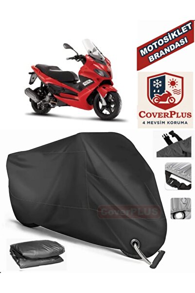 MotoEN Black Lock Compatible Gilera Nexus 500 Engine Tarpaulin Motorcycle Tar...