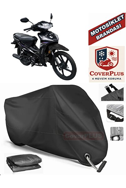 MotoEN Black Lock Compatible King Motor Kr-50 Burn Motor Tarpaulin Motorcycle...