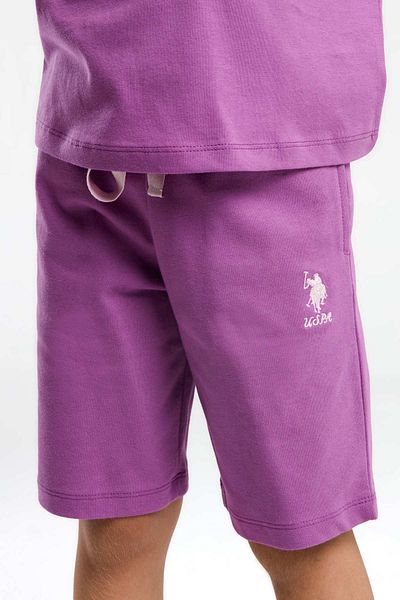 U.S. Polo Assn. 4-15 Years Old Licensed Us Polo Assn Girl's Suit-Purple