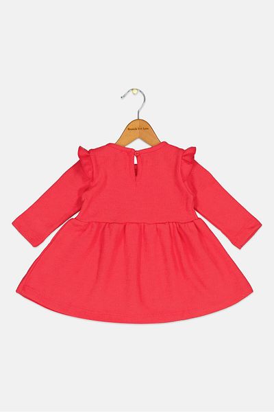 DeFacto Toddlers Girl Graphic Print Dress, Pink