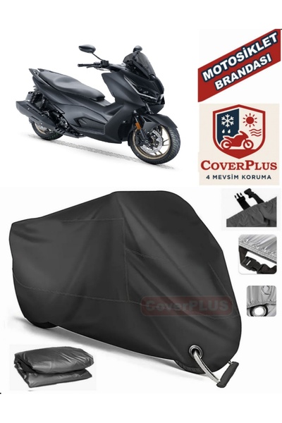 MotoEN Black Lock Compatible Rks Vieste 249 Motor Tarpaulin Motorcycle Tarpau...