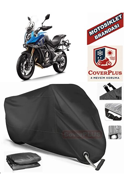 MotoEN Black Lock Compatible Cf Moto 650Mt Motor Tarpaulin Motorcycle Tarpaul...
