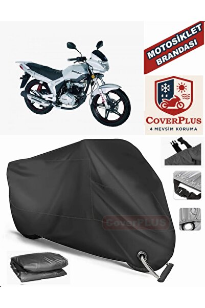 MotoEN Black Lock Compatible Bisan Sunway Fks Motor Tarpaulin Motorcycle Tarp...