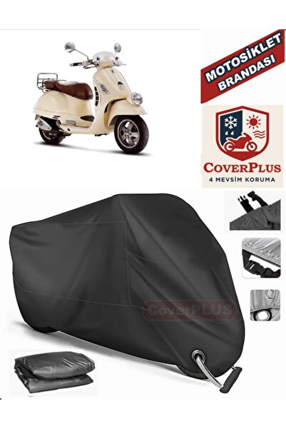 MotoEN Black Lock Compatible Vespa Gtv 250 Ie Motor Tarpaulin Motorcycle Tarp...