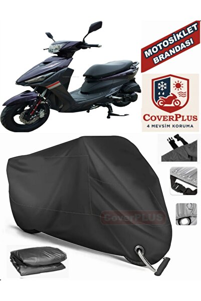 MotoEN Black Lock Compatible Ramzey Kalipso 125-8 Motor Tarpaulin Motorcycle ...