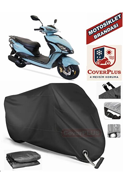 MotoEN Black Lock Compatible Arora Freedom 125 Motor Tarpaulin Motorcycle Tar...