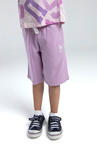 U.S. Polo Assn. 4-15 Years Old Licensed Us Polo Assn Girl's Suit-Pink