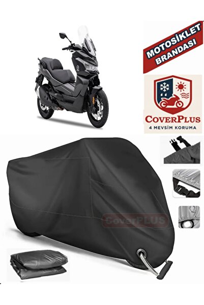 MotoEN Black Lock Compatible Voge Sr4 Motor Tarpaulin Motorcycle Tarpaulin Co...