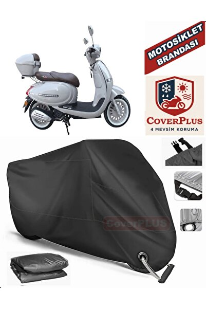 MotoEN Black Lock Compatible Arora Ar 50 Cappuccino Motor Tarpaulin Motorcycl...