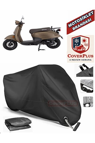 MotoEN Black Lock Compatible Mondial 50 Turismo Motor Tarpaulin Motorcycle Ta...