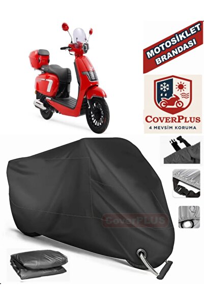 MotoEN Black Lock Compatible Skjet Bayberry 125 Motor Tarpaulin Motorcycle Ta...