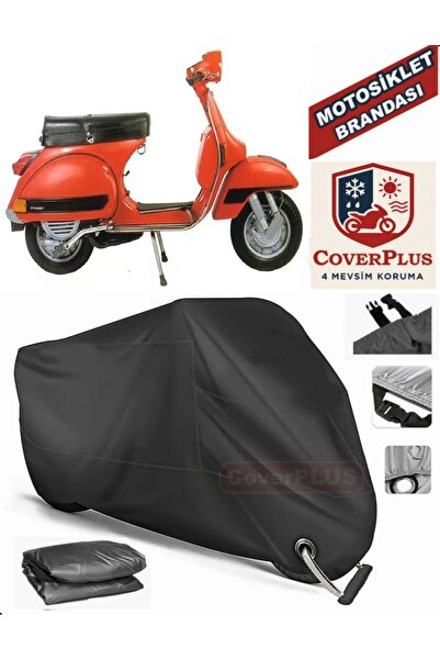 MotoEN Black Lock Compatible Vespa Px 200 Motor Tarpaulin Motorcycle Tarpauli...