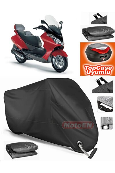 MotoEN قفل أسود متوافق مع Aprilia Atlantic 200 من القماش المشمع Topcase الخلف...