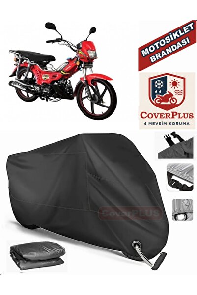 MotoEN Black Lock Compatible King Motor Kr-100-B Motor Tarpaulin Motorcycle T...