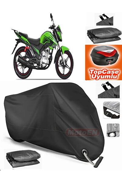 MotoEN قفل أسود متوافق مع Yuki Drag 200 قماش القنب Topcase الخلفي حقيبة متواف...