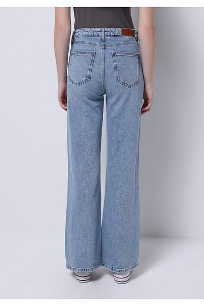 Colin's Pantaloni de damă Indigo Jean cu talie înaltă, cu picioare largi, cu potrivire normală