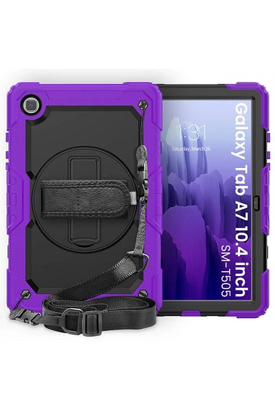 NewFace Samsung Galaxy T500 Tab A7 10.4 Case Pars Tablet Cover - Purple Alsat