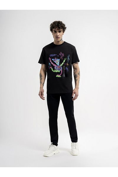 Loft Ricardo Slim Fit Men's Black Jean Trousers - Lf 2034723