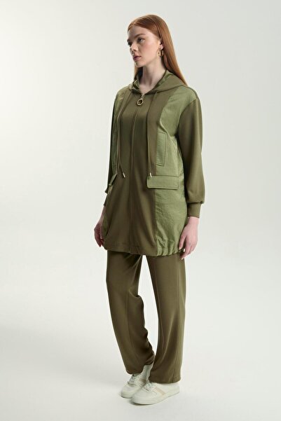 Zühre Kapüşonlu Haki Spor Takım TK-1576