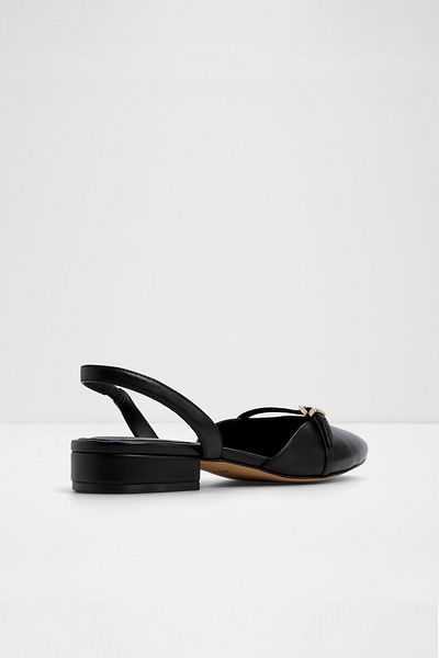 Aldo FLINTSTONE - Pantofi de damă din piele naturală cu toc bloc negru