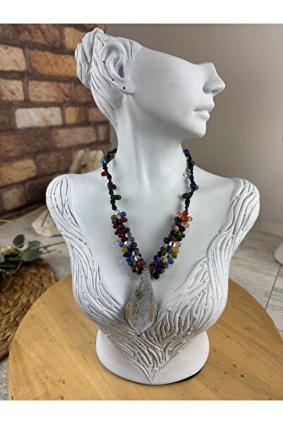 SEDEF TAKI Bohem Taşlı kolye