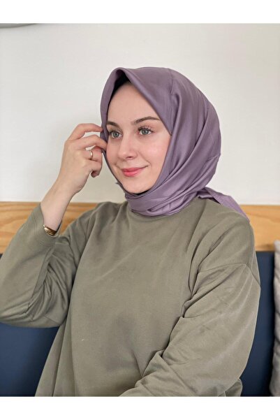 Siyane Açık Mor Scarf Kristal Eşarp