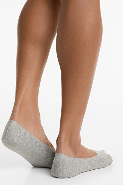 Oysho 2 pairs of medium-cut cotton blend invisible socks