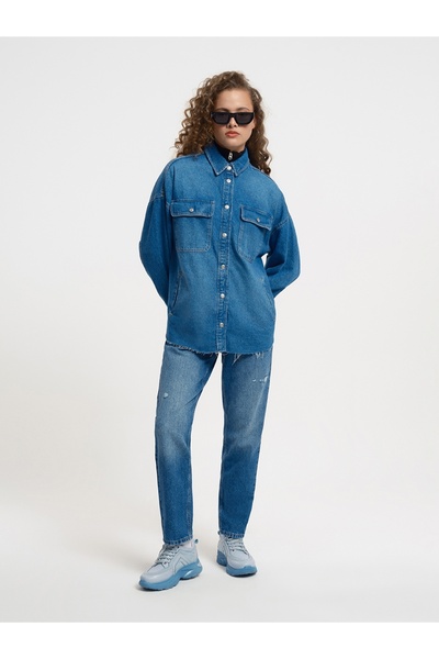 Loft Comfort Fit Kadın Gömlek U.kol