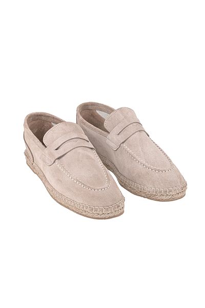 NOOSY Γνήσιο δέρμα μπεζ Unisex Χειροποίητη Εσπαντρίγια