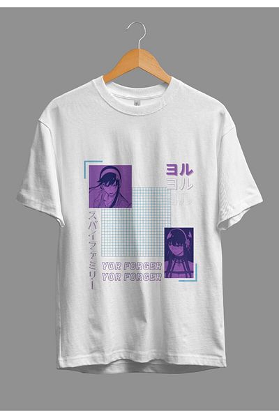 zokanime Oversize Spy X Family Yor Forger Anime Character Printed Special Design T-Shirt