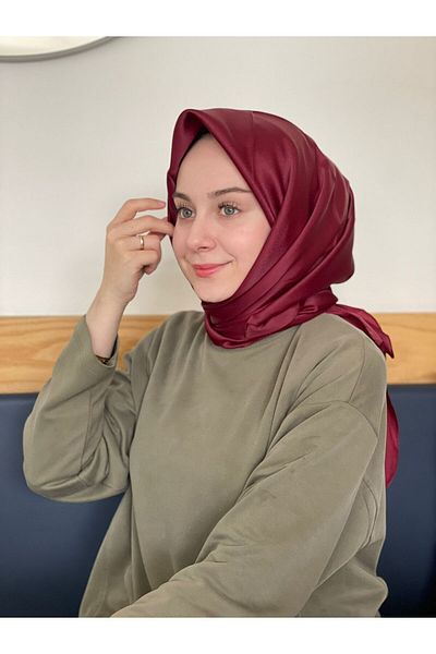 Siyane Κρυστάλλινο κασκόλ ανοιχτό μπορντό Siane Scarf