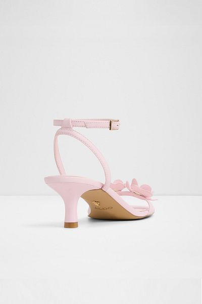 Aldo DAISYROSE - Sandale de damă din piele naturală roz deschis cu toc subțire