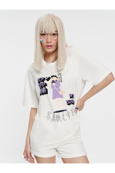 Loft Γυναικείο T-Shirt Relaxed Fit - Sleeve
