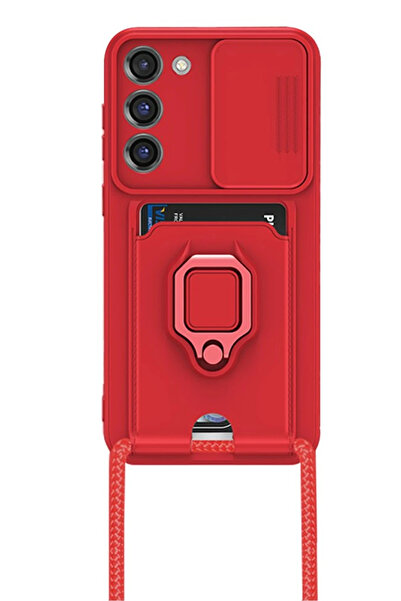 NewFace حافظة سامسونج جالاكسي S23 بلس من السيليكون مع حلقة زيما لبطاقة العمل ...