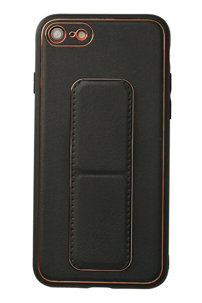 NewFace حافظة آيفون 7 من جلد كوكو مع حامل - أسود 1494505709