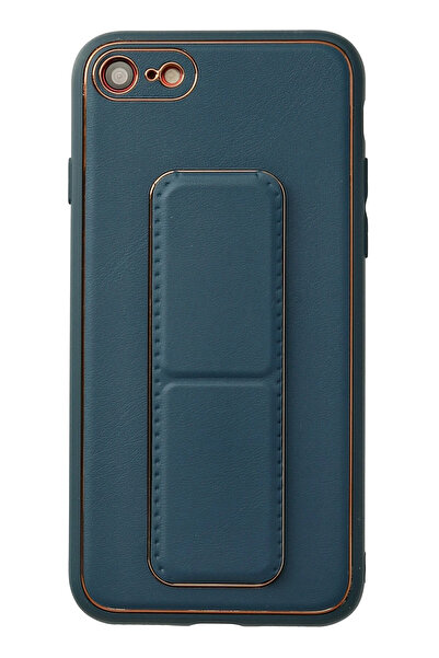 NewFace حافظة آيفون 7 من جلد كوكو مع حامل - أزرق 1493005709