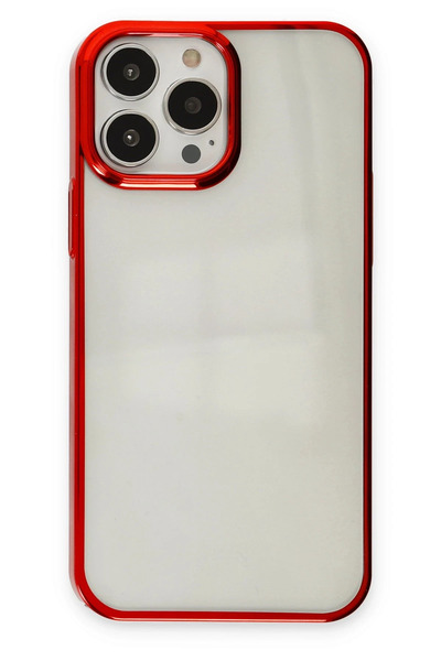 NewFace حافظة ايفون 14 برو ماكس من السيليكون - احمر 1495554709