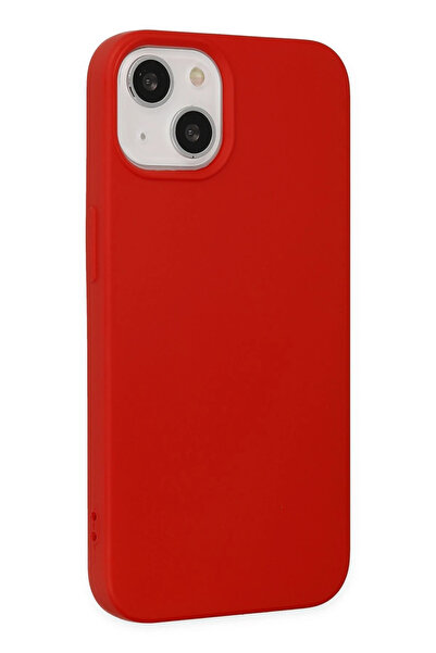 NewFace iPhone 14 Plus Case Nano Inside Velvet Silicone - Red Sptgl